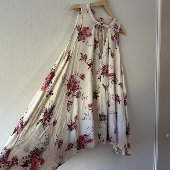 Free People Womens Sleeveless Swing Tunic Dress in Washed Stone Boho Size Small - Picture 4 of 9